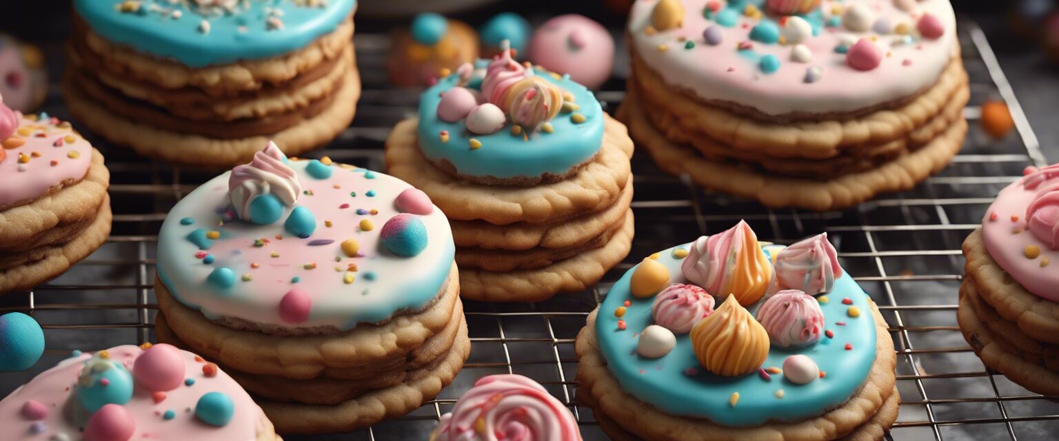 Birthday Cake Cookie Decorations