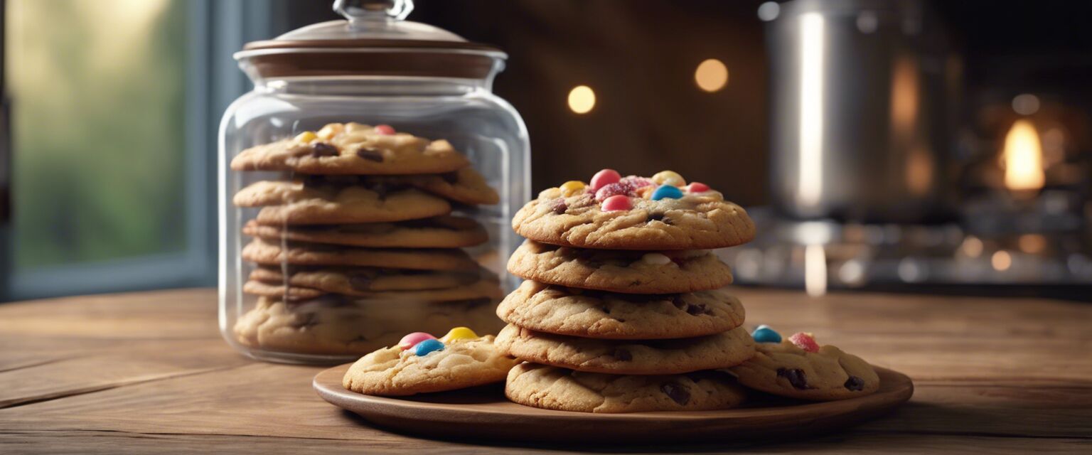 Gluten-free birthday cake cookie storage