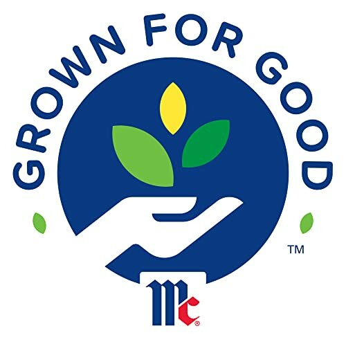 Logo with a hand holding leaves and text 'Grown for Good'