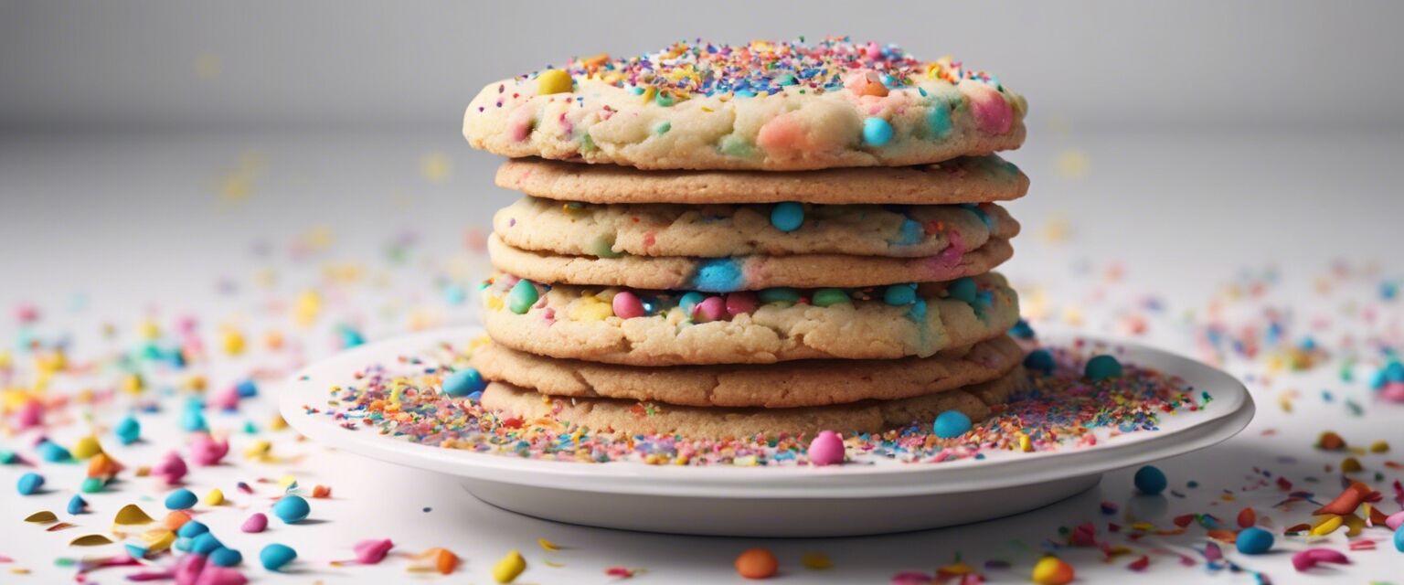 Low-Sugar Birthday Cake Cookie